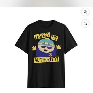 Black South Park Trey Parker graphic tee